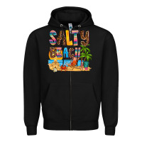 Black salty beach Zipper Hoodie - AdoDesignShop