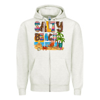 Salty Beach Zipper Hoodie | Teevron