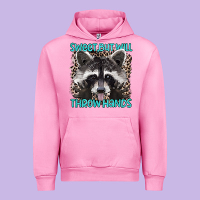 Sweet But Will Throw Hands Urban Hoodie Designed By Artiststas