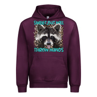 Mauve Wine sweet but will throw hands Urban Hoodie - Artiststas