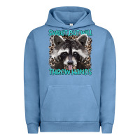 Pigment Pebble Blue sweet but will throw hands Urban Hoodie - Artiststas