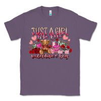 Lavender just  girl who loves valentines day Classic Tee - RacoonDesign