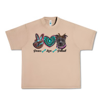 Burro peace love pitbull Urban Heavy Tee - RanaPortraitStore