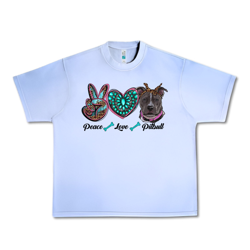 Peace Love Pitbull Urban Heavy Tee by RanaPortraitStore | Teevron