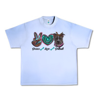 Grape Ice peace love pitbull Urban Heavy Tee - RanaPortraitStore