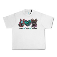 Lunar Rock peace love pitbull Urban Heavy Tee - RanaPortraitStore