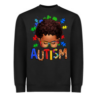 Black autism afro kid Heavyweight Sweatshirt - texasbilliewilder