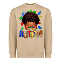 Mushroom autism afro kid Heavyweight Sweatshirt - texasbilliewilder