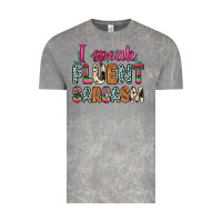 Cloud Rock i speak fluent sarcasm Vintage Tee - Zillion Design Studio
