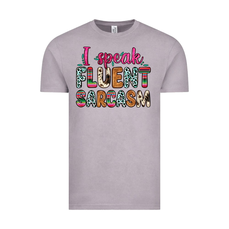 I Speak Fluent Sarcasm Vintage Tee by Zillion Design Studio | Teevron