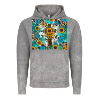 Cloud Rock sunflower cross cowhide gemstones Vintage Hoodie - RanaPortraitStore