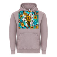 Vintage Zinc sunflower cross cowhide gemstones Vintage Hoodie - RanaPortraitStore