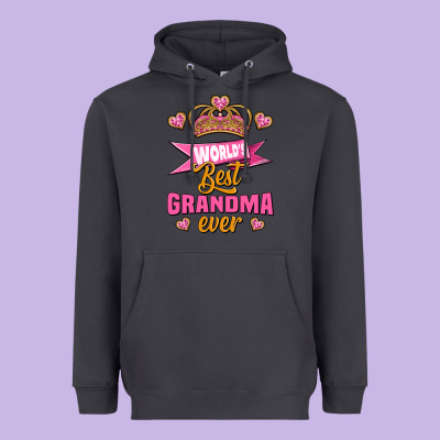 World's Best Grandma Ever Heavyweight Hoodie Designed By Jasminsmagicworld