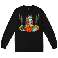 Black Fall Cow Long Sleeve Tee - CowhideDigitalArt