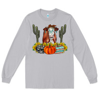 Moon Dust Fall Cow Long Sleeve Tee - CowhideDigitalArt