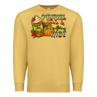 Antique Gold Pumpkin spice everything nice Premium Sweatshirt - NancyCooperArtShop