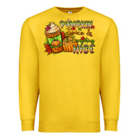 Lemon Pumpkin spice everything nice Premium Sweatshirt - NancyCooperArtShop