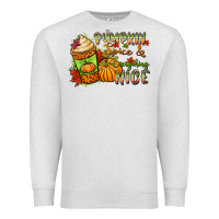 Oatmeal Heather Pumpkin spice everything nice Premium Sweatshirt - NancyCooperArtShop