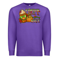 Purple Pumpkin spice everything nice Premium Sweatshirt - NancyCooperArtShop