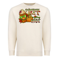 Sandshell Pumpkin spice everything nice Premium Sweatshirt - NancyCooperArtShop