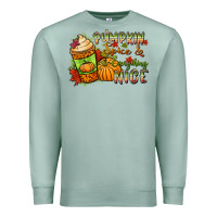 Seafoam Pumpkin spice everything nice Premium Sweatshirt - NancyCooperArtShop