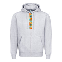 Heather Grey pumpkin caffee Zipper Hoodie - BundleAndBundleShop