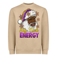 Mushroom big nick energy purple and gold afro santa Heavyweight Sweatshirt - RanaPortraitStore
