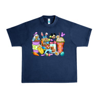 Easter Cartoon Characters Coffee Cups Urban Heavy Tee | Teevron