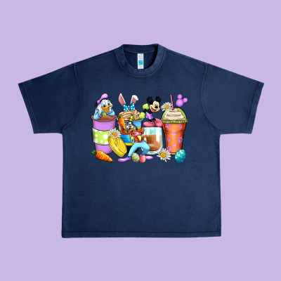 Easter Cartoon Characters Coffee Cups Urban Heavy Tee Designed By Zillion Design Studio