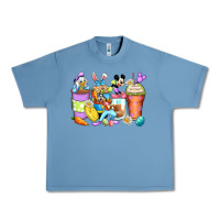 Pebble Blue easter cartoon characters coffee cups Urban Heavy Tee - Zillion Design Studio