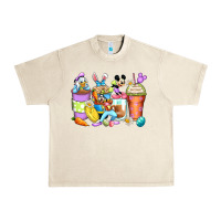 Sandshell easter cartoon characters coffee cups Urban Heavy Tee - Zillion Design Studio