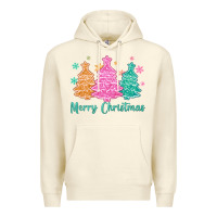 Sandshell merry christmas glitter trees Premium Hoodie - MaliasSmallBusiness