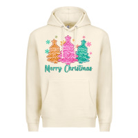 Tofu merry christmas glitter trees Premium Hoodie - MaliasSmallBusiness