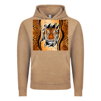 Vintage Coffee tiger scratch mark Vintage Hoodie - RanaPortraitStore