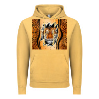 Vintage Mustard tiger scratch mark Vintage Hoodie - RanaPortraitStore