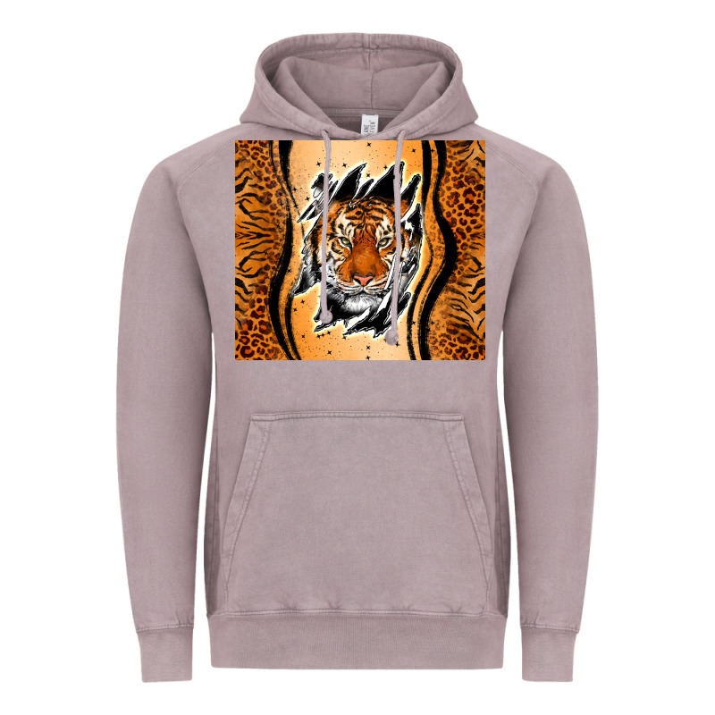 Tiger Scratch Mark Vintage Hoodie by RanaPortraitStore | Teevron