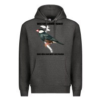Charcoal Heather Western Ground Parrot Rare Wild And West Australia Premium Hoodie - Bettercallsaul