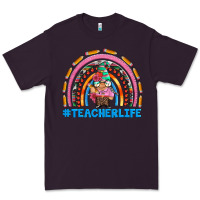Plum teacherlife and teacher gnome rainbow Premium Tee - Artiststas
