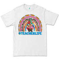 White teacherlife and teacher gnome rainbow Premium Tee - Artiststas