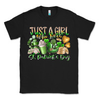 Black Just a Girl who Loves Saint Patrick's Day Classic Tee - RacoonDesign