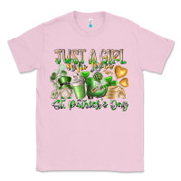 Bubblegum Pink Just a Girl who Loves Saint Patrick's Day Classic Tee - RacoonDesign