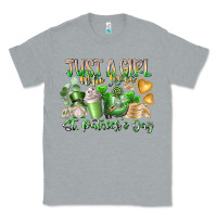 Heather Grey Just a Girl who Loves Saint Patrick's Day Classic Tee - RacoonDesign