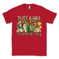 Red Just a Girl who Loves Saint Patrick's Day Classic Tee - RacoonDesign