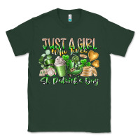 Sports Green Just a Girl who Loves Saint Patrick's Day Classic Tee - RacoonDesign