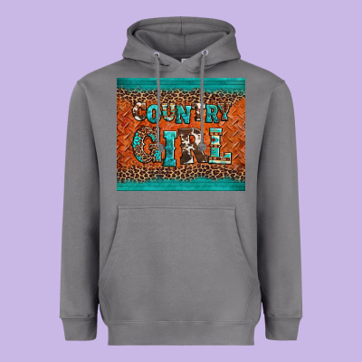 Country Girl Heavyweight Hoodie Designed By Barkaloodesign