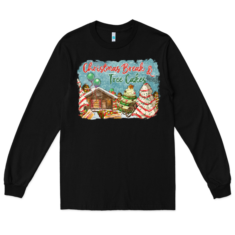 Christmas Break And Tree Cakes Long Sleeve Tee by FaDigitalArtStudio | Teevron