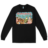 Black christmas break and tree cakes Long Sleeve Tee - FaDigitalArtStudio