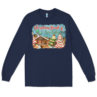 Navy christmas break and tree cakes Long Sleeve Tee - FaDigitalArtStudio