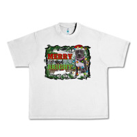 Lunar Rock merry and bright pitbull with farm Urban Heavy Tee - RanaPortraitStore
