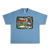 Pebble Blue merry and bright pitbull with farm Urban Heavy Tee - RanaPortraitStore